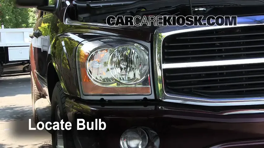 2004 Dodge Durango SLT 5.7L V8 Lights Headlight (replace bulb)